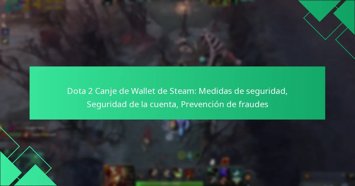 Dota 2 Canje de Wallet de Steam: Medidas de seguridad, Seguridad de la cuenta, Prevención de fraudes